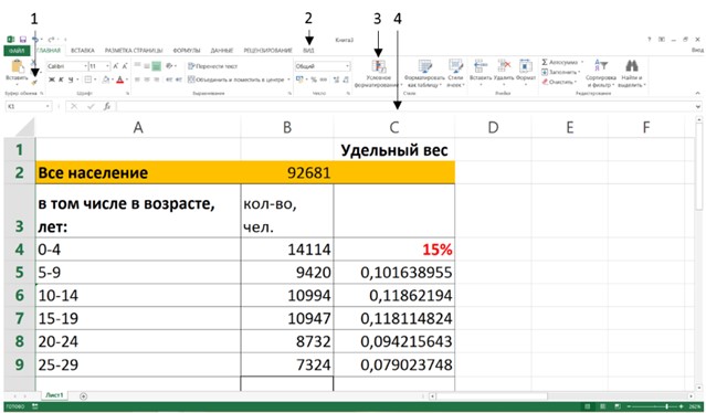 Необходимо диапазон ячеек j8 j22 отформатировать по образцу ячейки j7